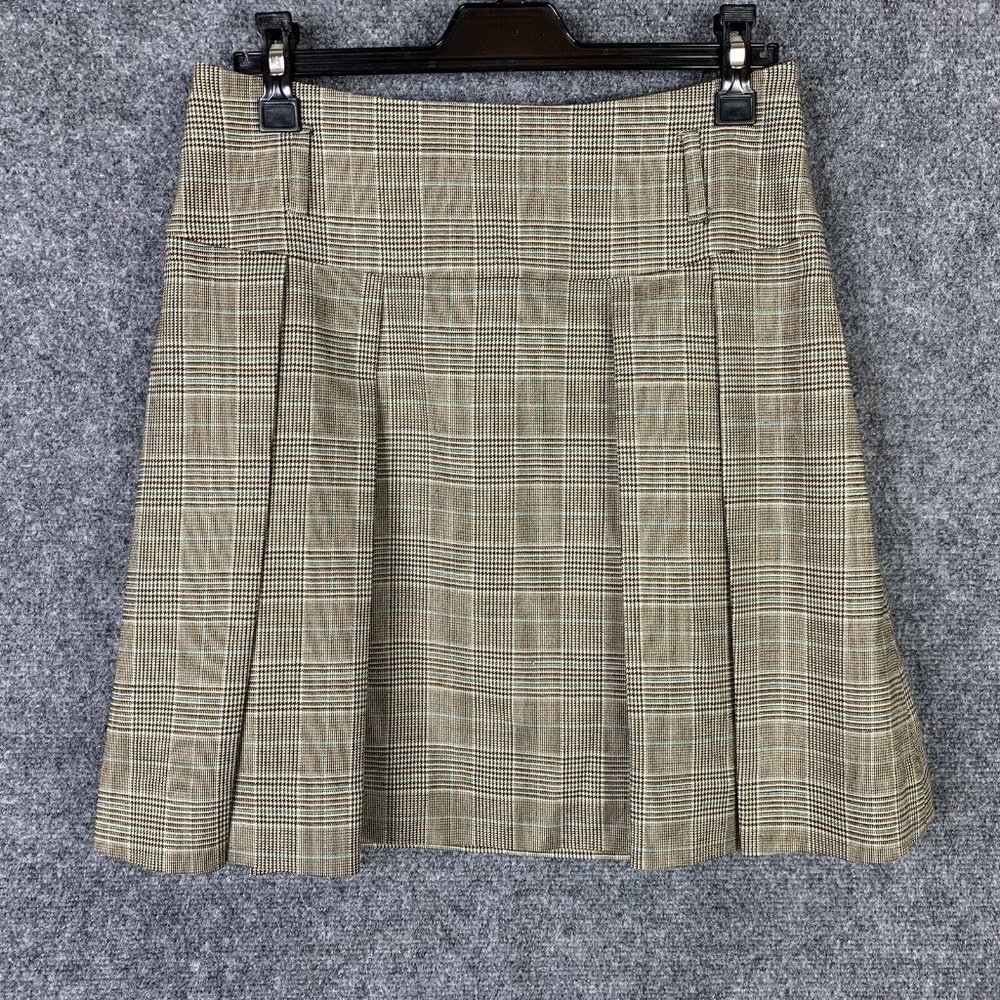 Banana Republic Women Size 2 Plaid Skirt Pleated High Waist Clueless Preppy